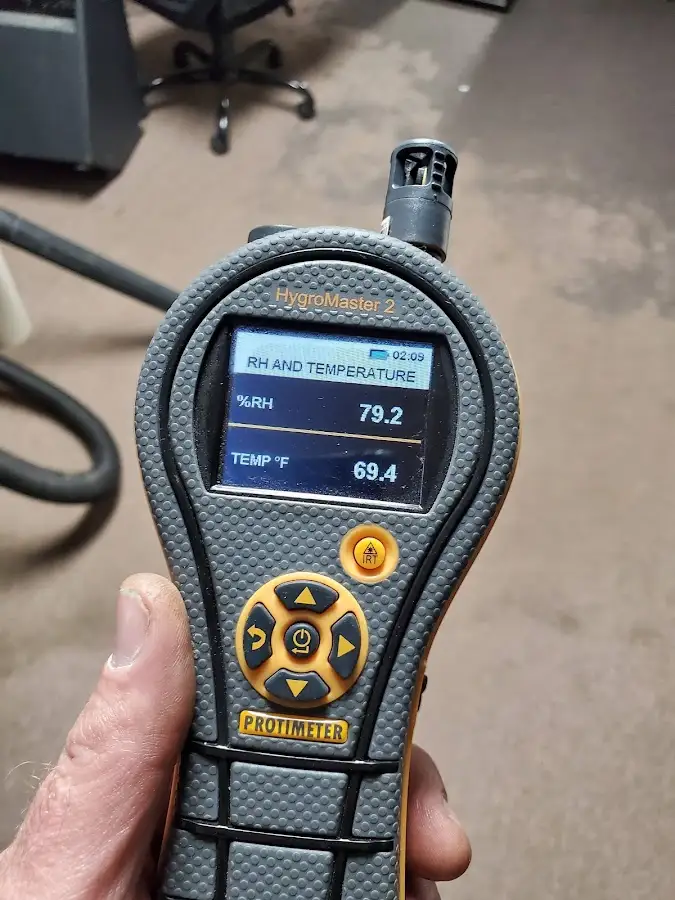 Moisture meter humidity assessment for Mold Remediation & Removal in Mint Hill